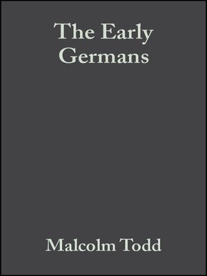 cover image of The Early Germans